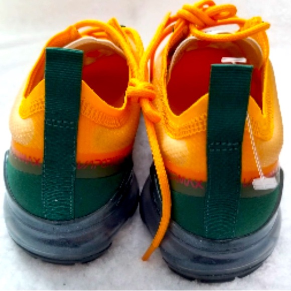 New Men’s Nike Air VaporMax 2019 Canyon Gold/Green Size 11.5 - Picture 4 of 6